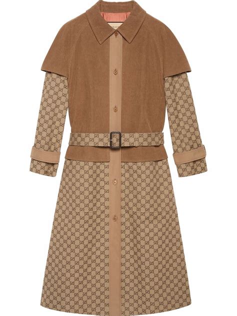 gucci microprint jacket|Gucci coats for women.